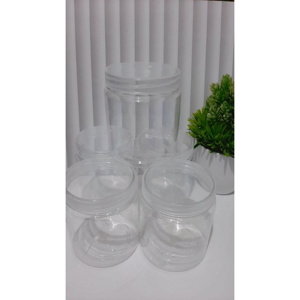 Toples Bening Bulat Plastik 400 ml