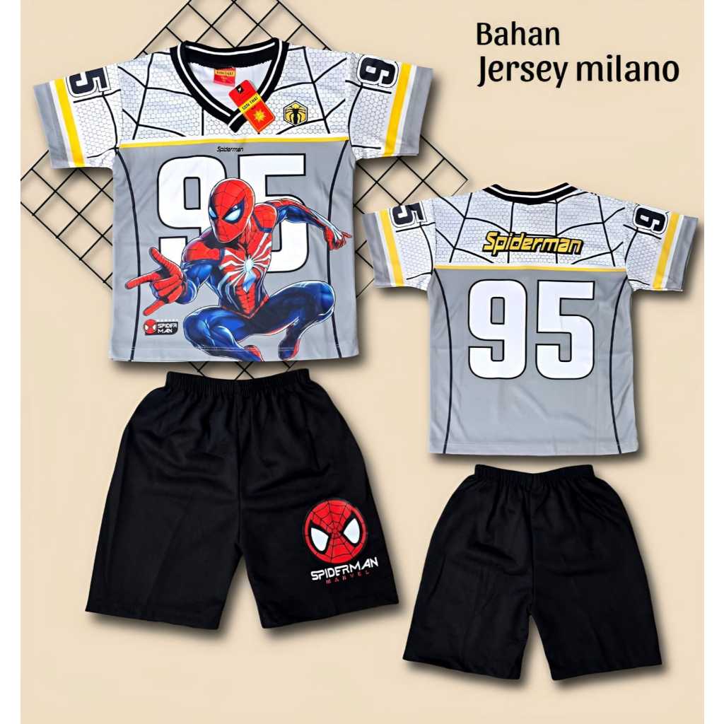 TERMURAH BAJU ANAK SPIDERMAN / SETELAN BAJU ANAK SPIDERMAN