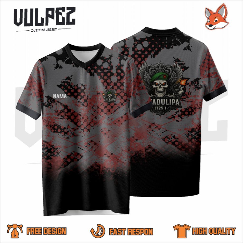 JERSEY CUSTOM  || FREE CUSTOM || FREE NAMA || VULPEZ APPAREL