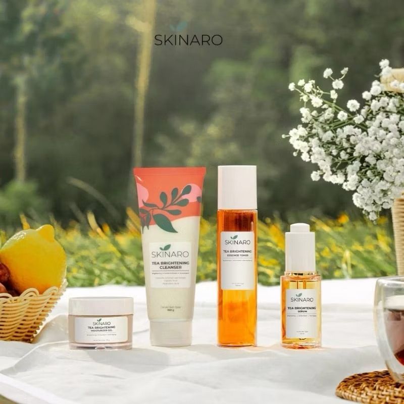 SKINCARE SKINARO 1 SET LENGKAP MOISTURIZER TONER SERUM CLEANSER BPOM HALAL ORIGINAL PENCERAH WAJAH P