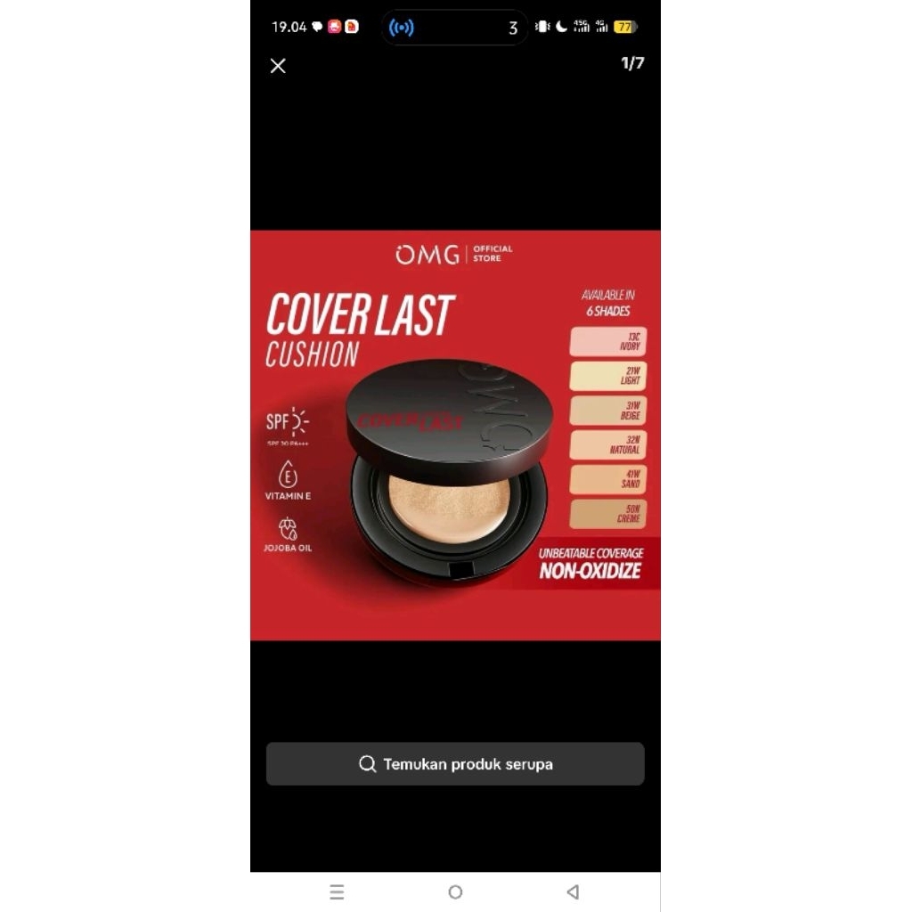 Cushion OMG Shade 32N