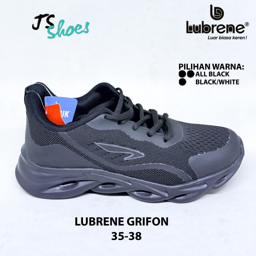 LUBRENE GRIFON - SEPATU SEKOLAH TALI ANAK MERK LUBRENE ORIGINAL