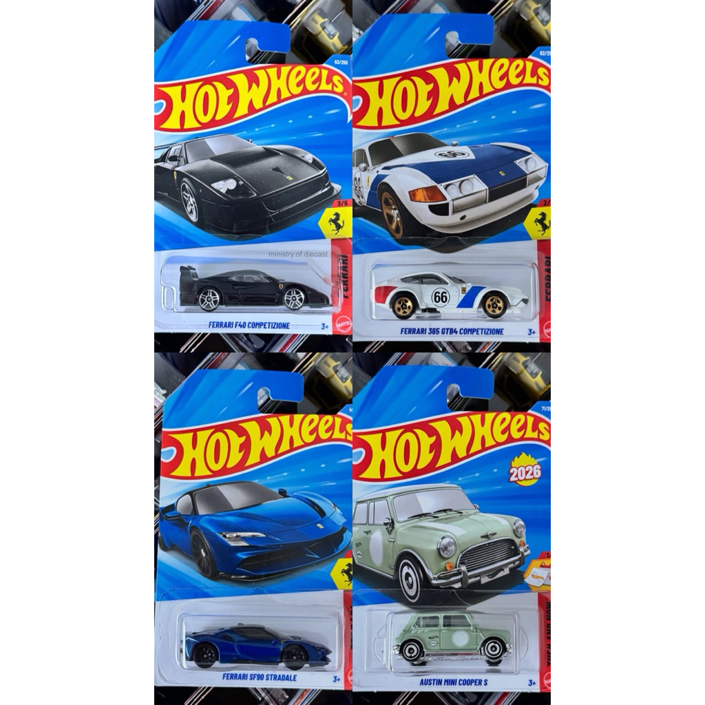Hot Wheels Break Lot Case C 2026 | THS Ferrari F40 | Ferrari Sf90 | Ferrari 365 GTB (Split payment)