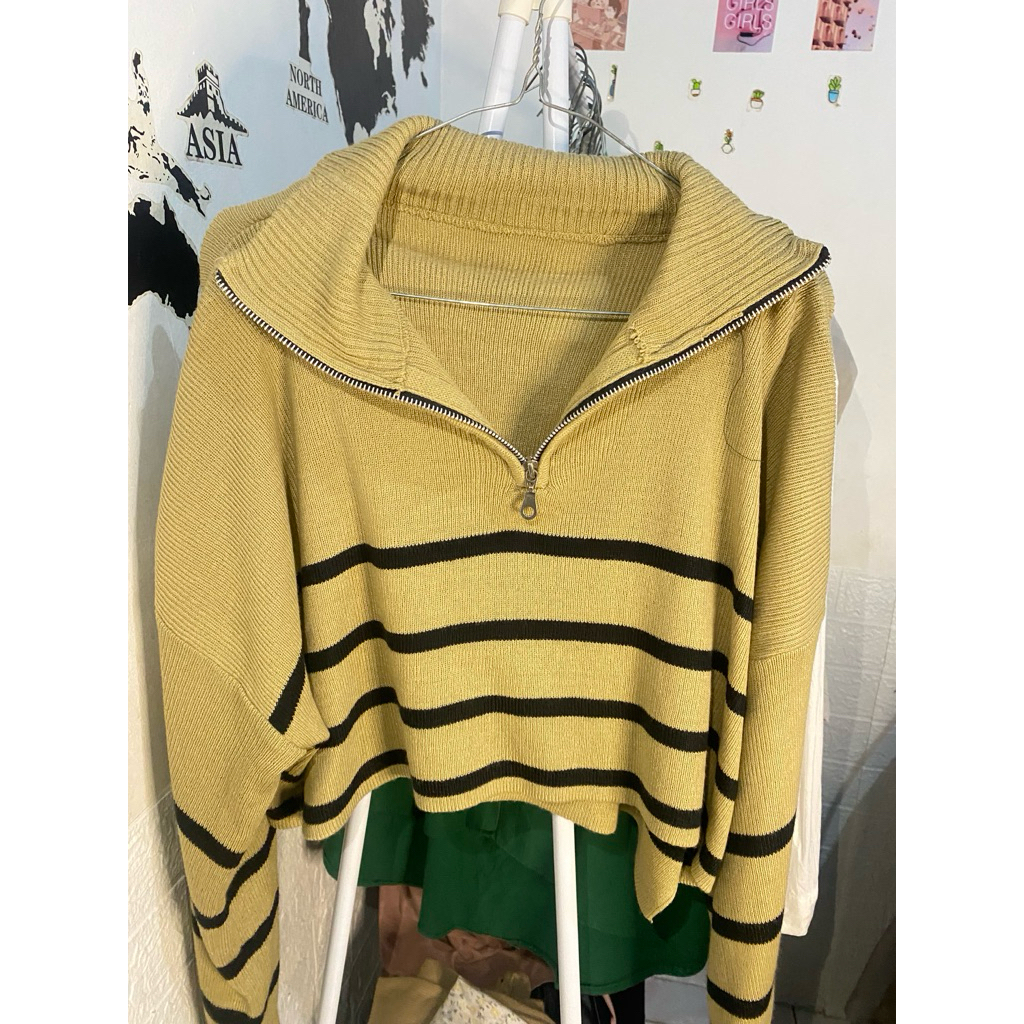 sweater half zip