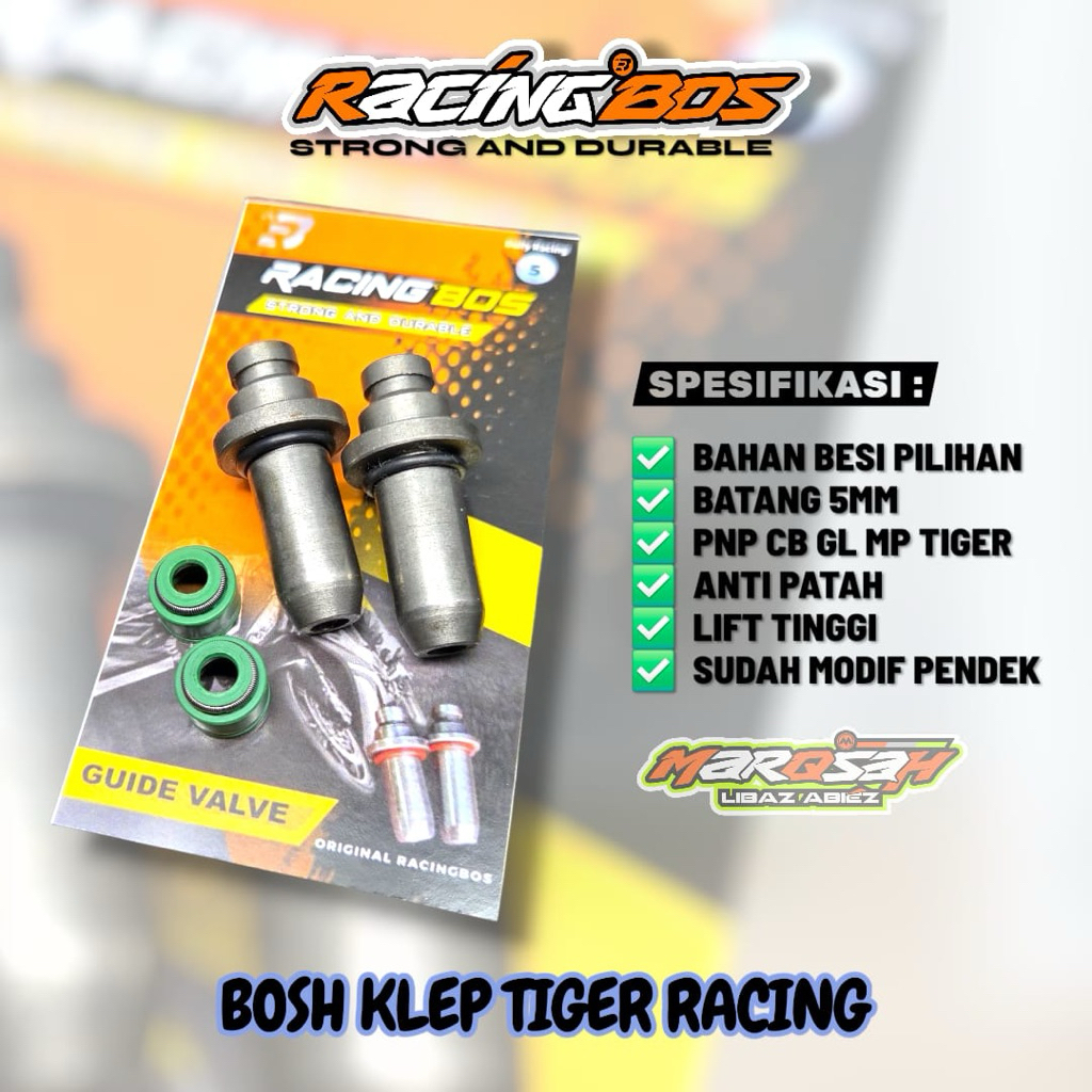 BOSHKLEP TIGER BOS KLEP BATANG 5MM TIGER BOTOLAN KLEP TIGER MODIF LIFT TINGGI BOSH KLEP PENDEK TIGER