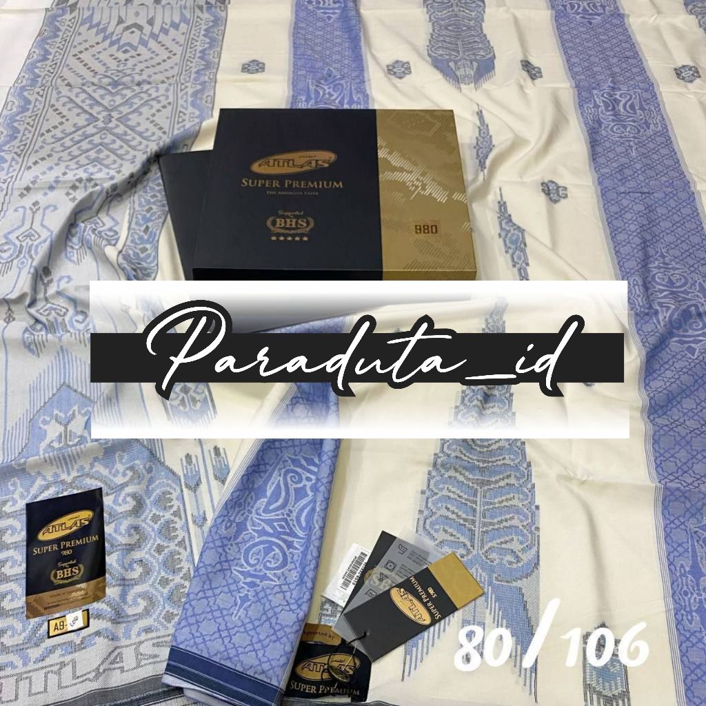 New Terlaris  Sarung Atlas Super Premium 980 MOTIF BHS GOLD  Sarung ATLAS Suprem Supreme Prniting So