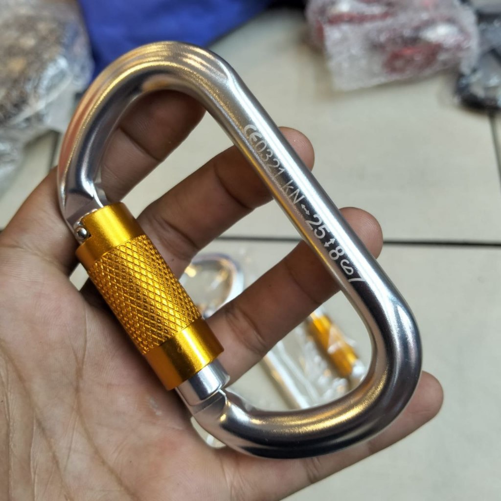 NTR Autolock Oval Carabiner Steel Safety Durable