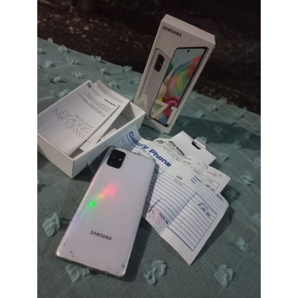 Samsung A71. minus retak lcd Sentuh Normal
