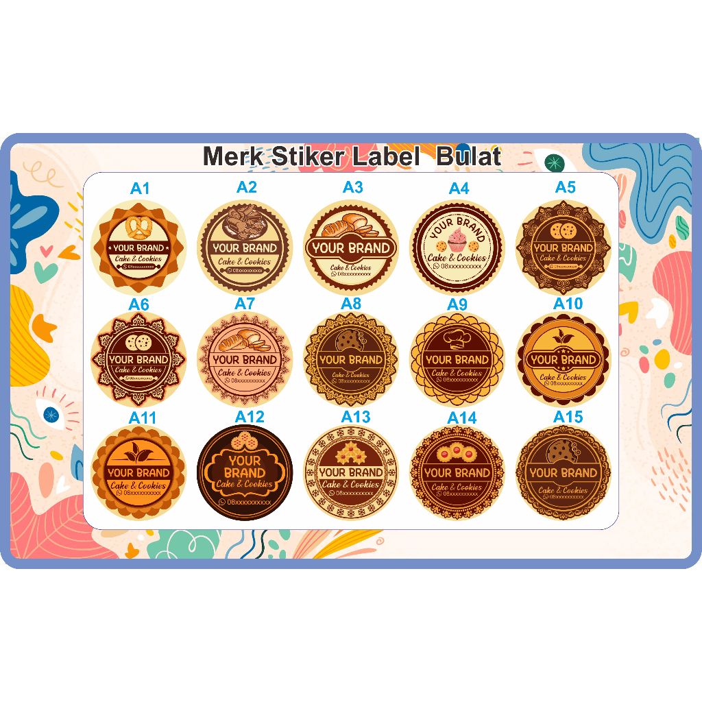 stiker label makanan,stiker produk
