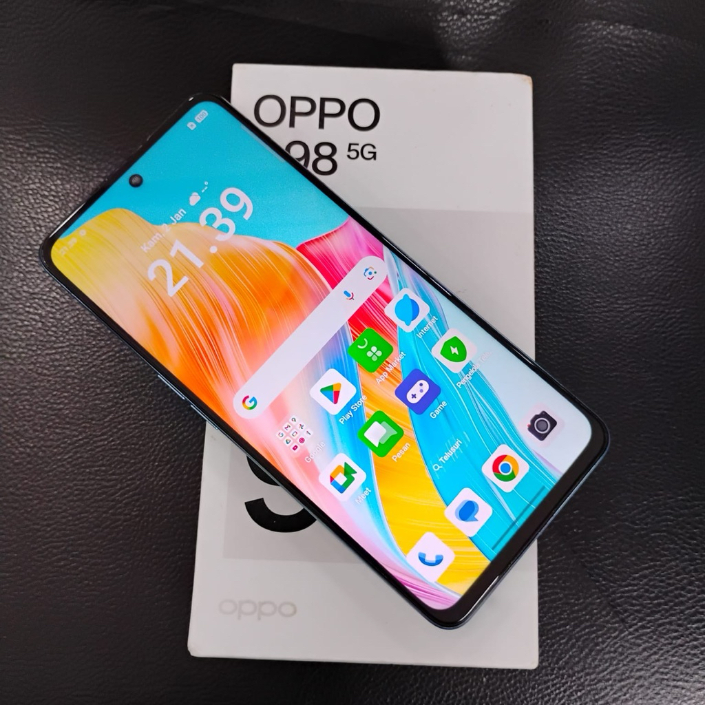 Oppo a98 5g ram 8/256 second fullset original termurah