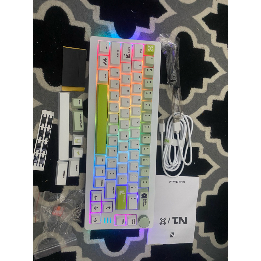 KEYBOARD NOIR N1X CITRON