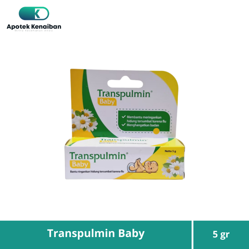 Transpulmin Baby Balsam 5gr / Meringankan Hidung Tersumbat Karena Flu