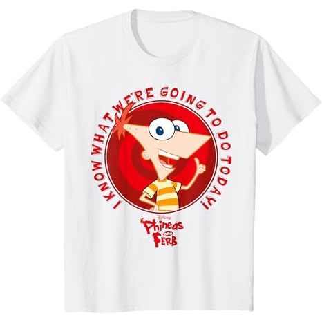 Kaos anak dan Kaos Dewasa Disney Phineas and Ferb Phineas Do Today T-Shirt