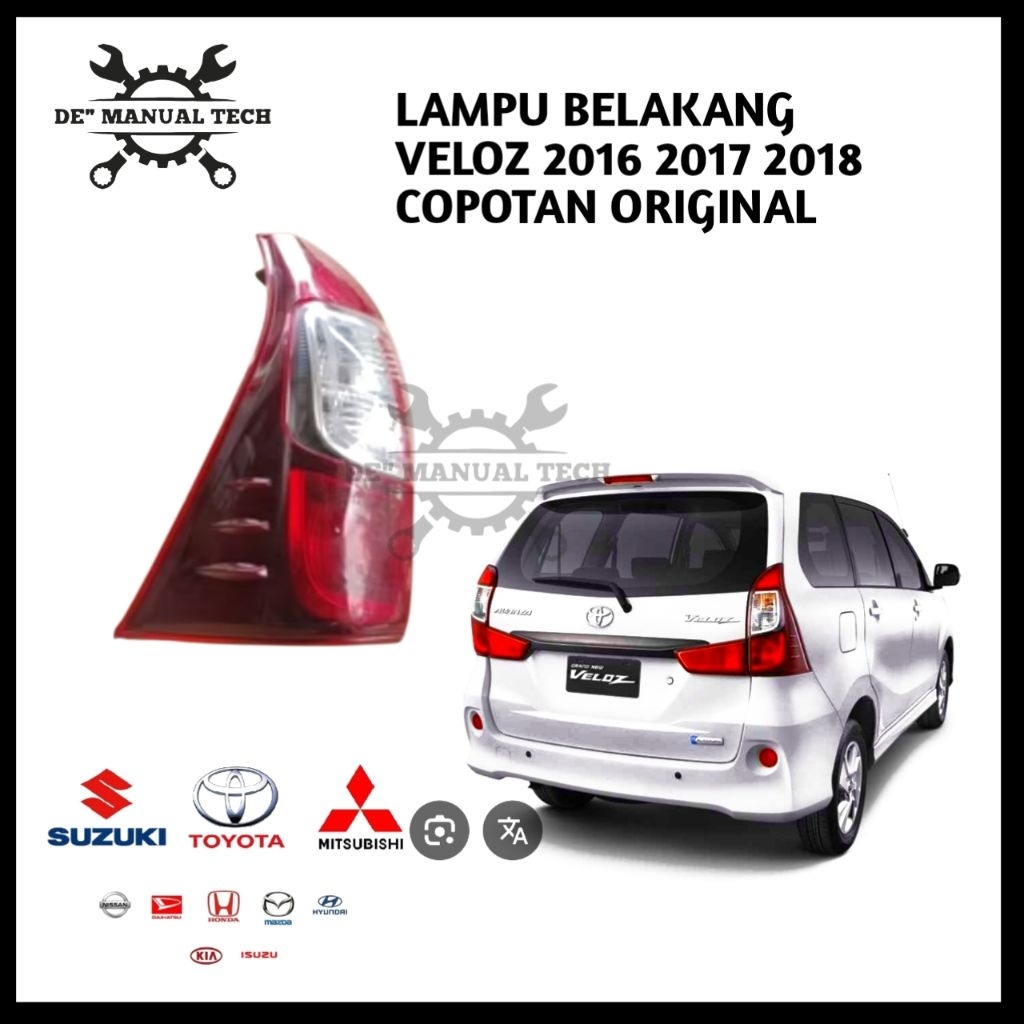 Stoplamp lampu belakang avanza veloz 2016 2018 2017 stop lamp veloz lampu rem veloz copotan original