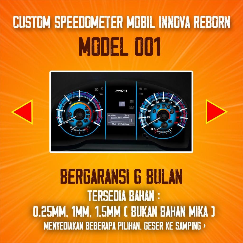 Speedometer Custom Mobil Innova Reborn