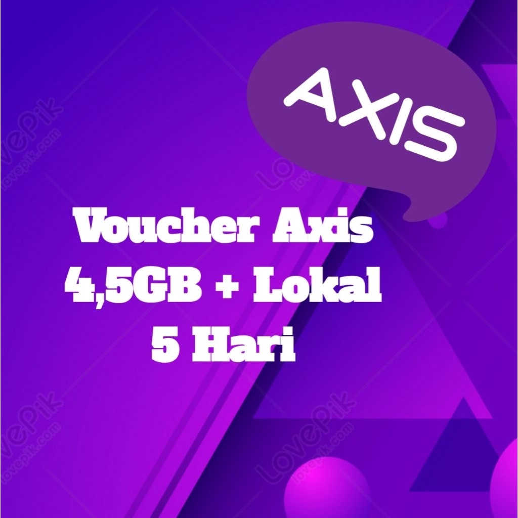 Axis 4,5GB + Lokal di kotamu, 5 Hari