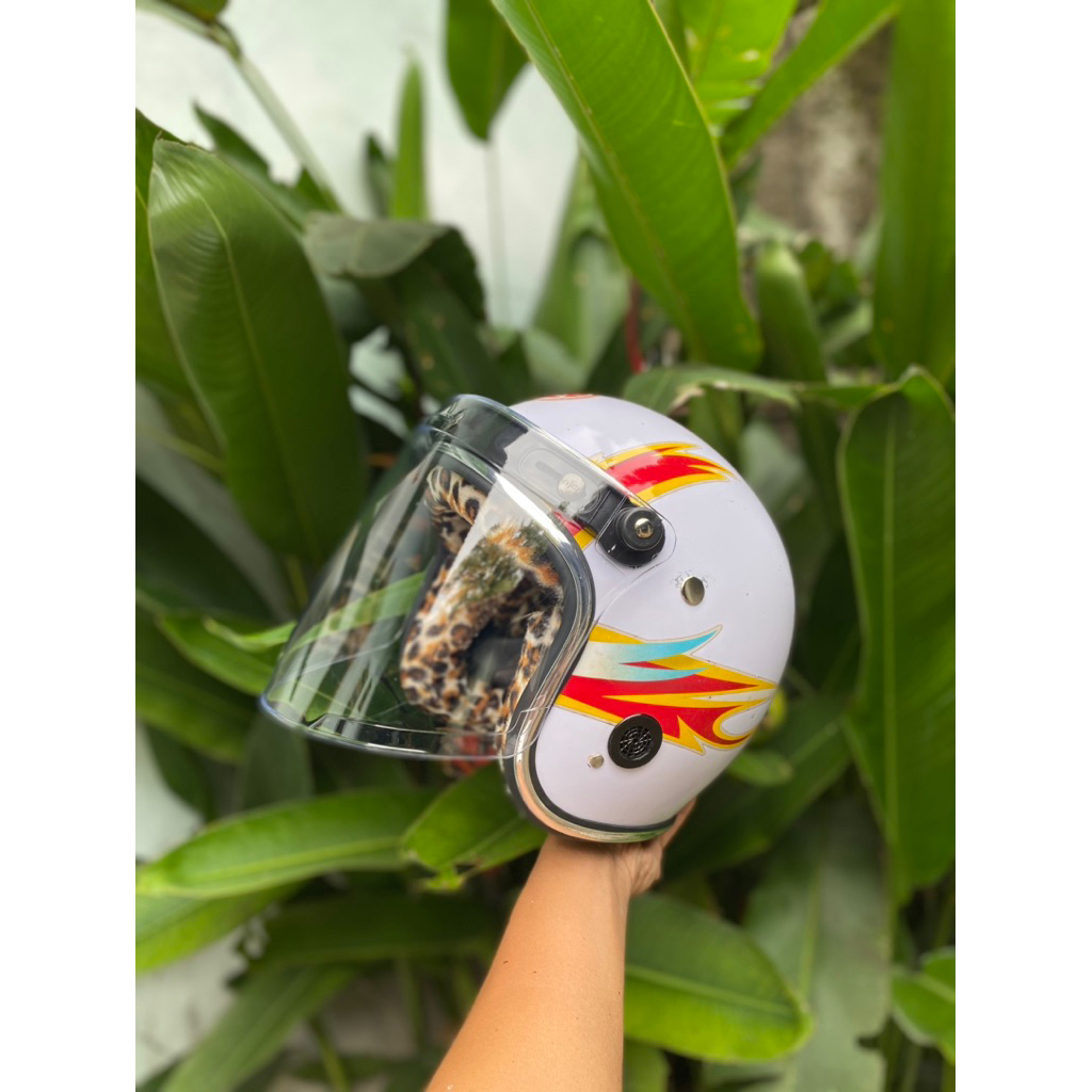 helm jadul yamaha helm yamaha rx king lawas ori retro vigano