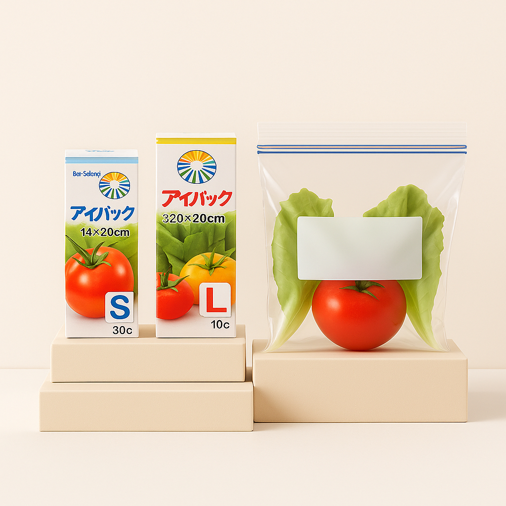 Kantong Plastik Ziplock Segar Sayur Reusable