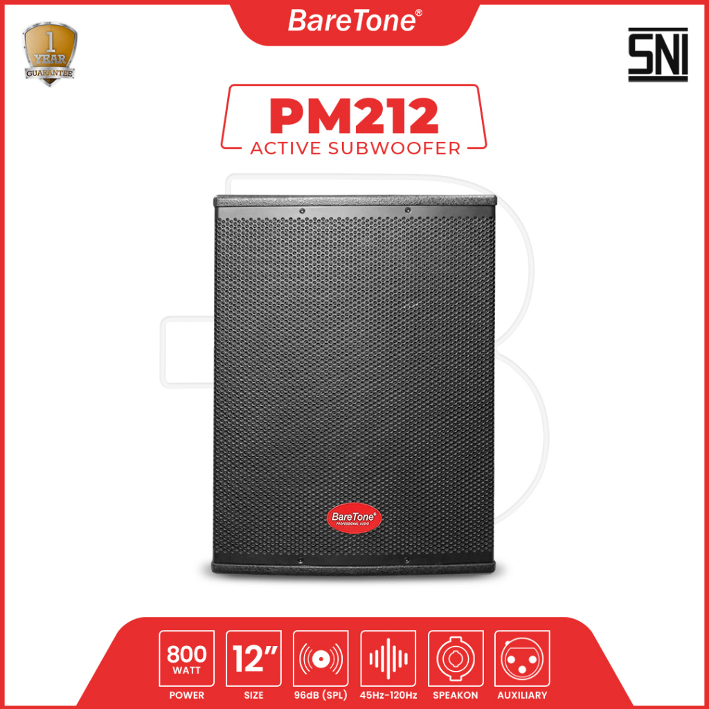 Speaker Subwoofer Active Baretone PM-212 12 inch 800 Watt