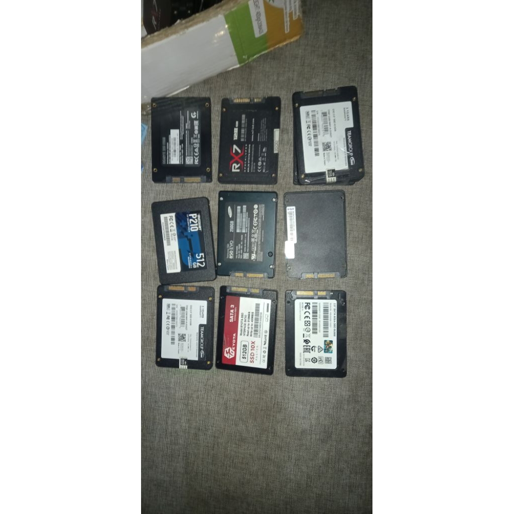 ssd sata 128gb 256gb 500gb 1tb wd msi nvme 512gb vgen  team adata Kingston rx7 eyota