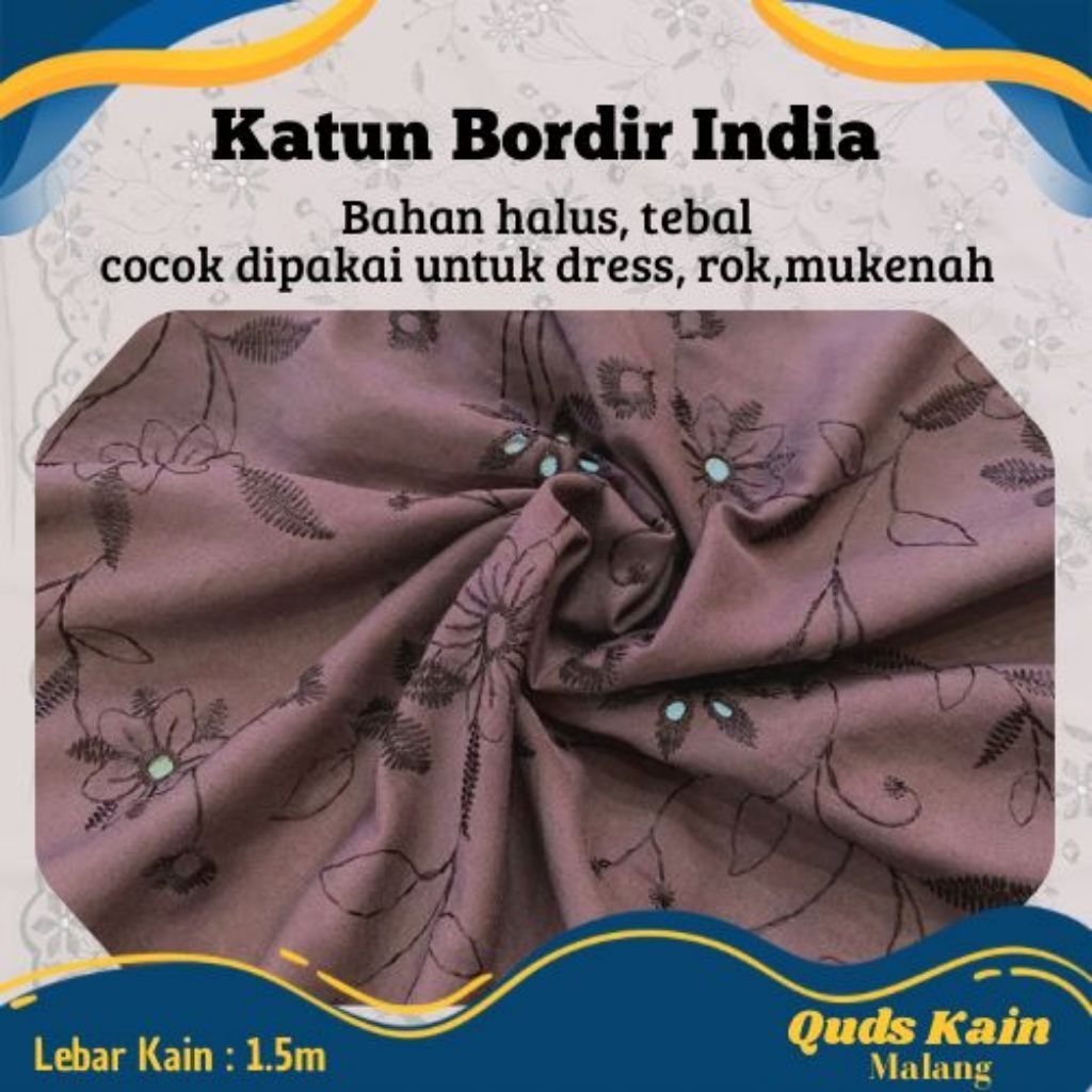 Kain Cotton Bordir | Kain Katun Bordir Bolong Motif 2