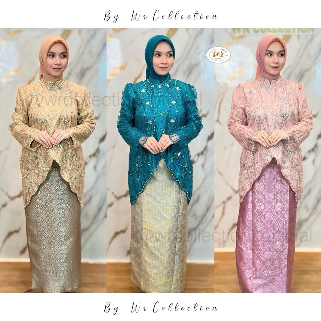 KEBAYA MODERN LACE PAYET /Kebaya tunangan/ Baju bodo modern / baju wisuda