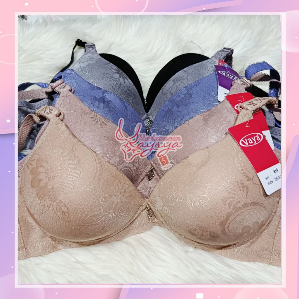 BH/Bra Merek Vaya/Xinshini 810  Busa Tebal Tanpa Kawat Ukuran 34-38|Pakaian Dalam Wanita Dewasa|Busa
