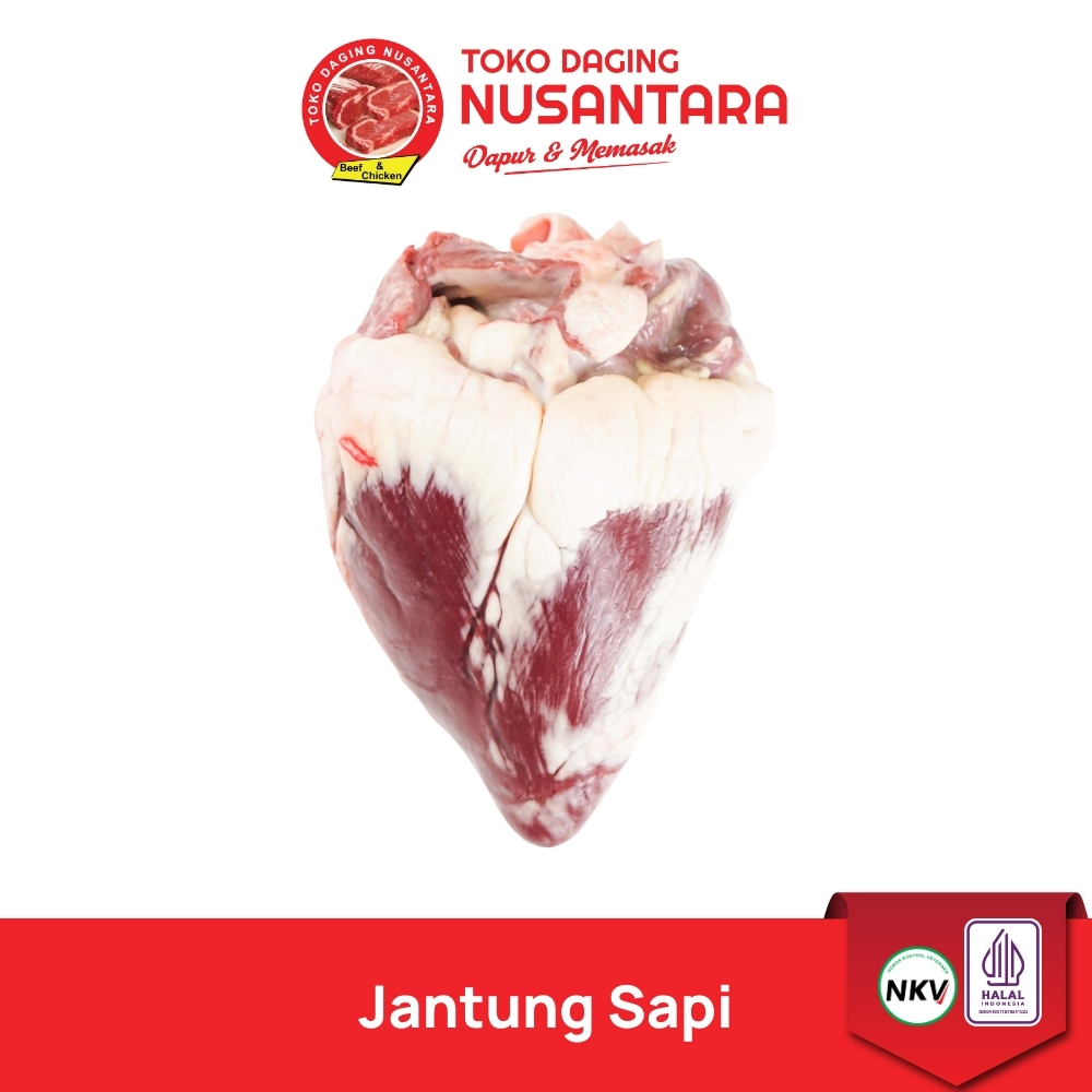 Jantung Sapi 1Kg - Jantung Sapi Bersih 1Kg – Frozen Premium | Toko Daging Nusantara