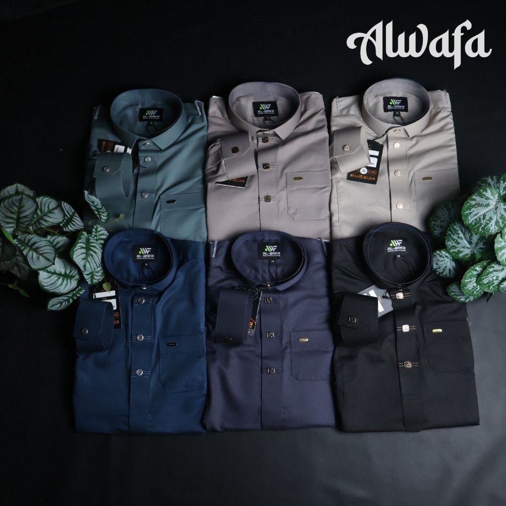 AL Wafa Gamis Jubah Anak Katun Manset