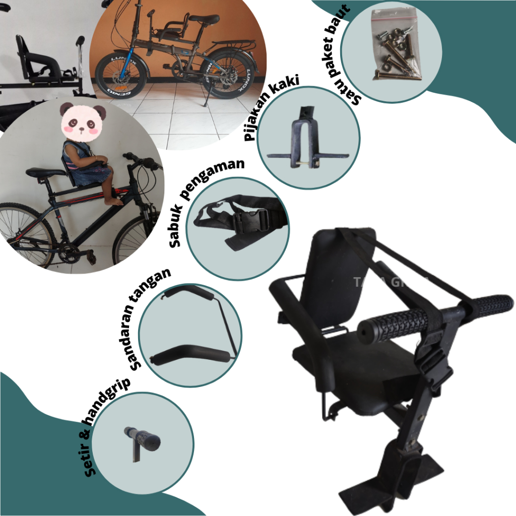 Boncengan anak sepeda lipat mtb kursi boncengan sepeda anak Lipat Mtb Phoenix Sayur Gunung Ontel