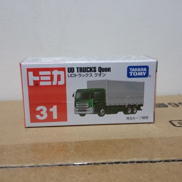 Takara tomy 31 UD trucks Quon Tomica No 31 Nissan Diesel Quon truck diecast mobil truk tomu biru mai