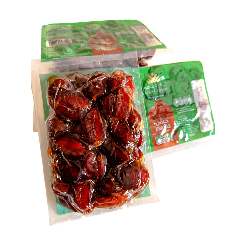 KURMA DATE CROWN KHALAS 250 GRAM / KURMA VACUM / KURMA KHALAS / DATE CROWN