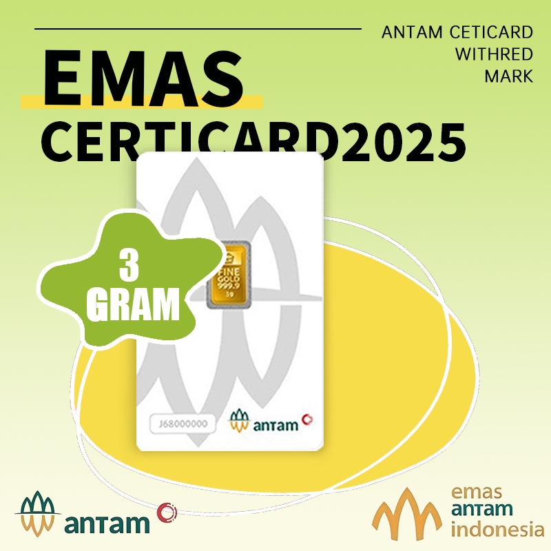 LM Logam Mulia Emas Antam 3 gr gram Kado Ulang Tahun Happy Birthday Souvenir Gift Hadiah