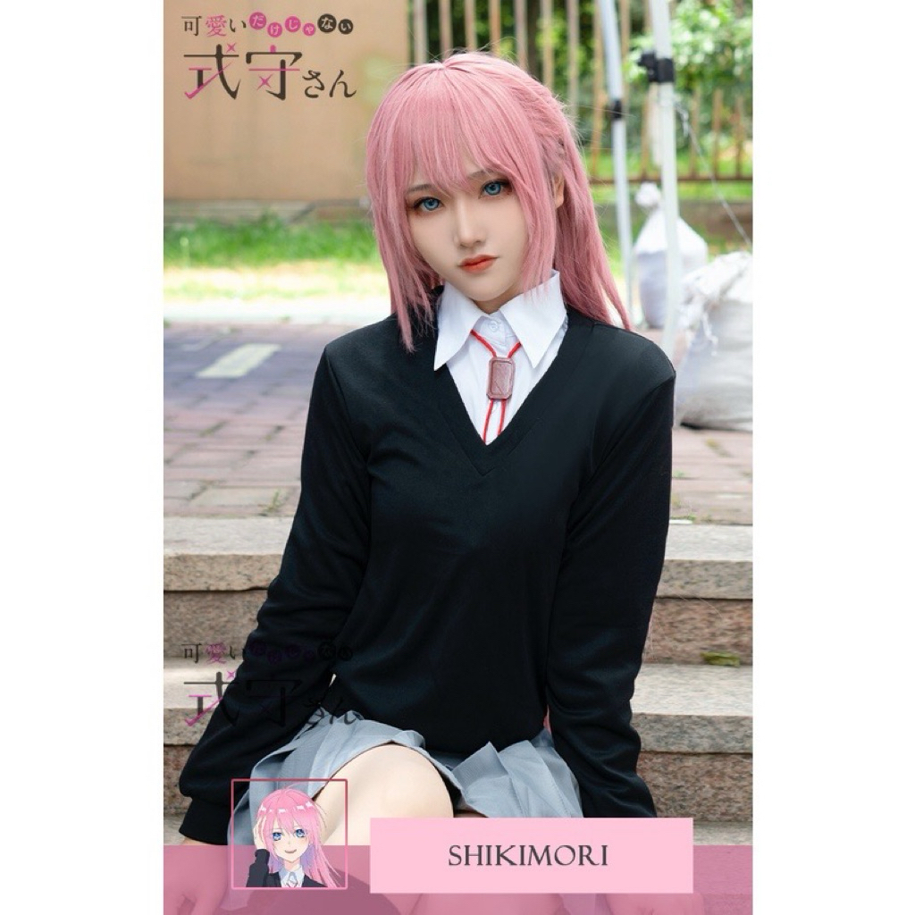 Fullset Wig Costume Cosplay Shikimori S