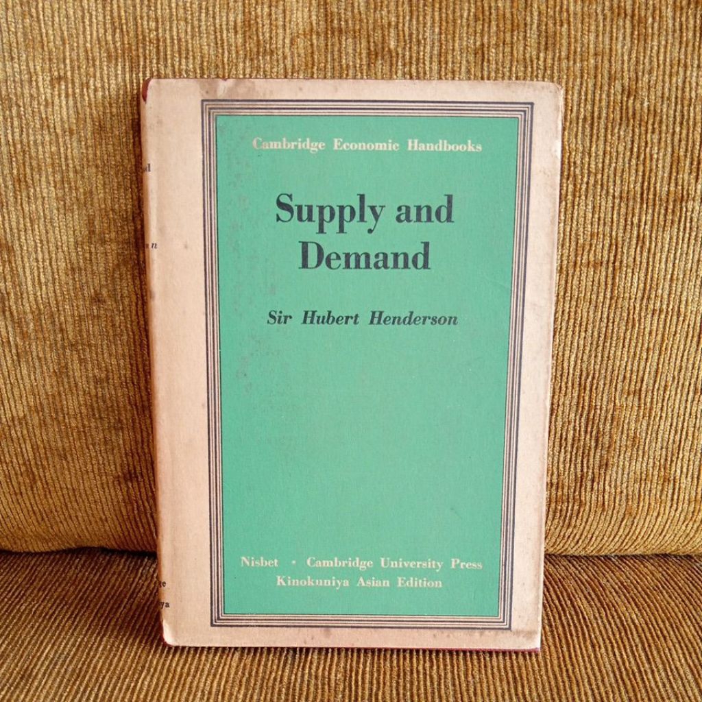 Buku Cambridge Economic Handbooks Supply and Demand