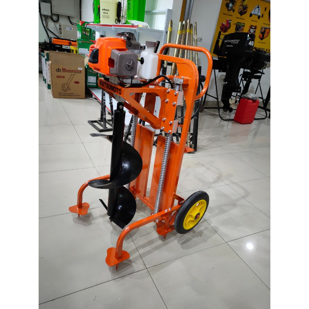 MATSUMOTO MESIN BOR TANAH EARTH AUGER MED-680 WG + RANGKA