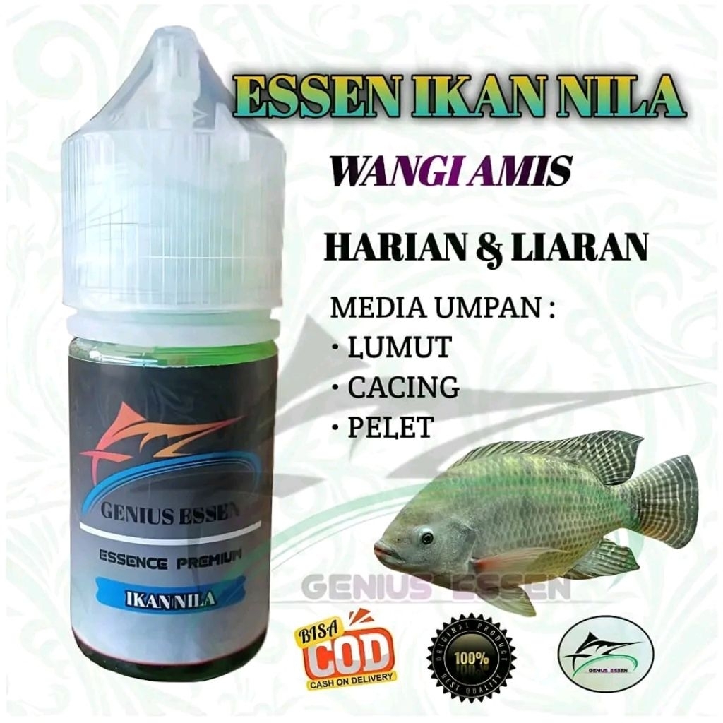 Essen Ikan Nila Kolam Liaran Dan harian Wangi amis Pandan [Media Umpan Lumut Cacing Pelet] Essen Nil