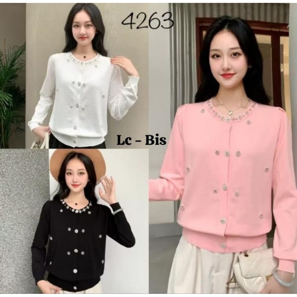 Atasan Card Import - Atasan Rajut Card Import - Blouse Rajut Fuji Import - Blouse Wanita Rajut Mutia