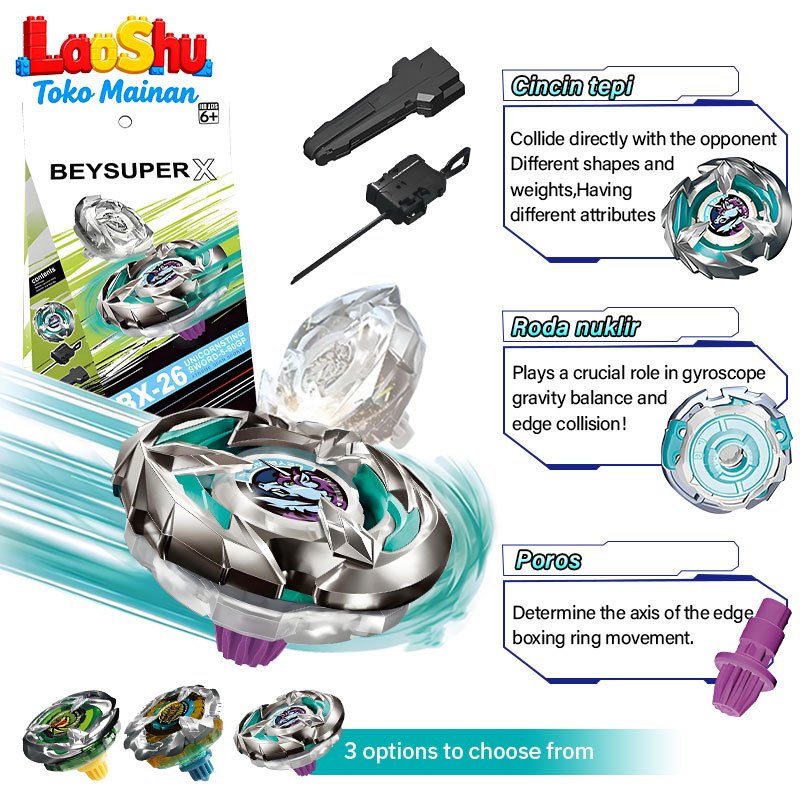 Gasing Tornado Gyro Duel Terlaris - Mainan Anak Gasing dengan Launcher Kualitas Premium Gratis Ongki