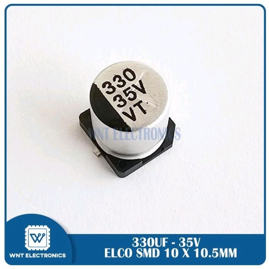 Elco capasitor 330uf 35v 330 uf 35 v smd 10 x 10 mm