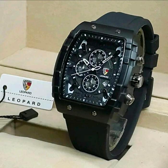 HOT SALE JAM TANGAN PRIA TERBARU/LEOPARD KOTAK JAM TANGAN - HIJAU