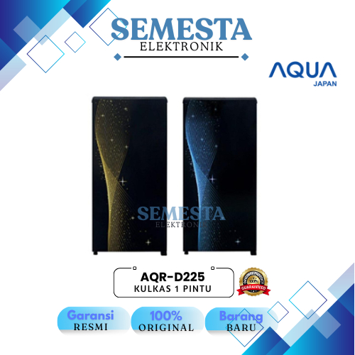 Aqua AQR-D225 MSG / MSB Kulkas 1 Pintu 180L AQRD 225 MSB MSG Garansi Resmi