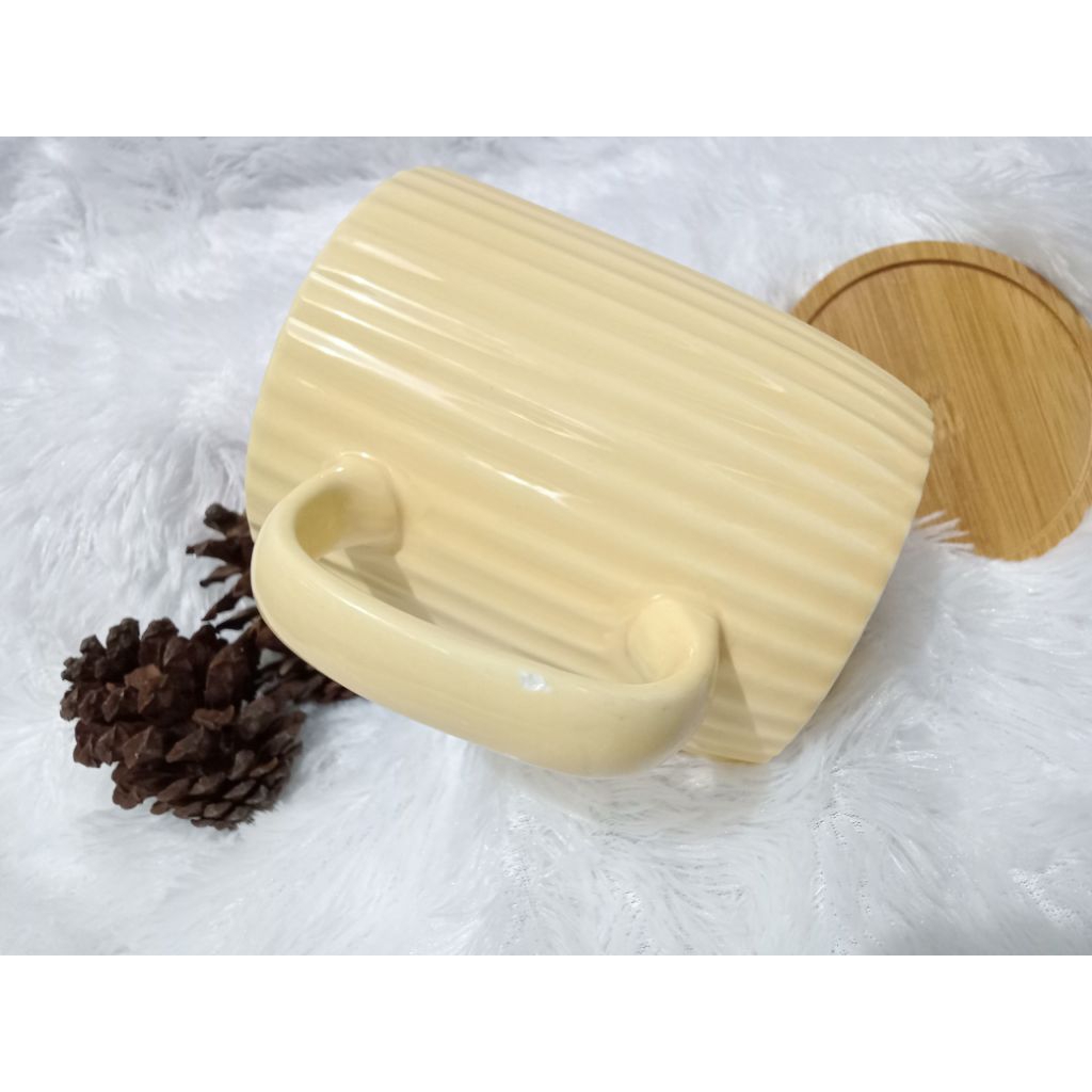 DEFFECT PRODUK Mug keramik aesthetic 400 ml NON TUTUP