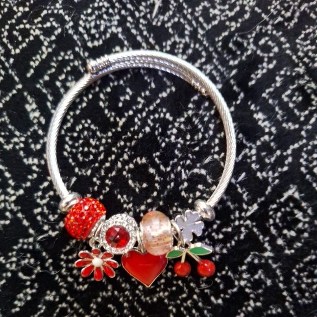 Gelang Pandora Silver Bulat ( No Box & Bags)