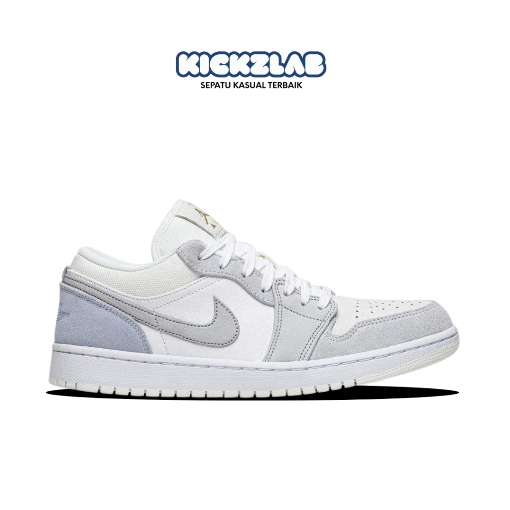 Sepatu AJ 1 Low Paris White Sky Grey