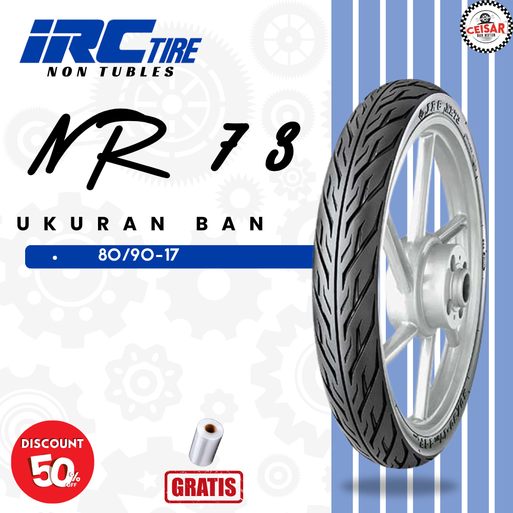Ban Motor Bebek IRC NR73 80/90 Ring 17 Bukan Tubeless