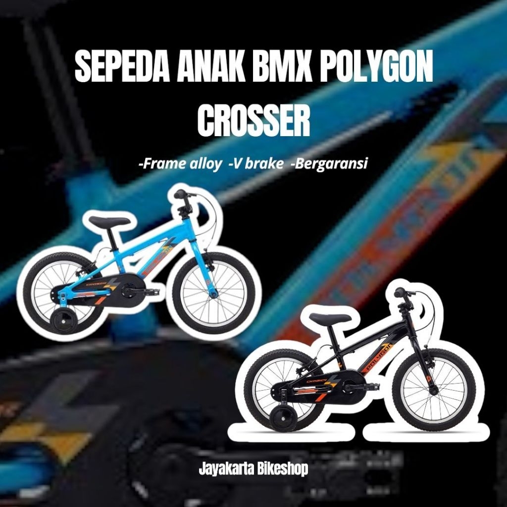 SEPEDA ANAK 16 BMX POLYGON CROSSER | KIDS BIKE ORIGINAL DAN BERGARANSI