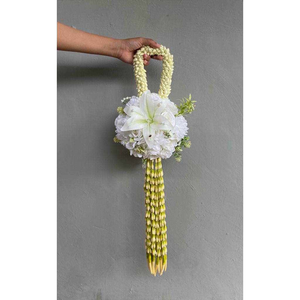 Gelang Ronce Melati imitasi premium Buket Melati Ronce Melati Wedding Hand Bouquet Melati