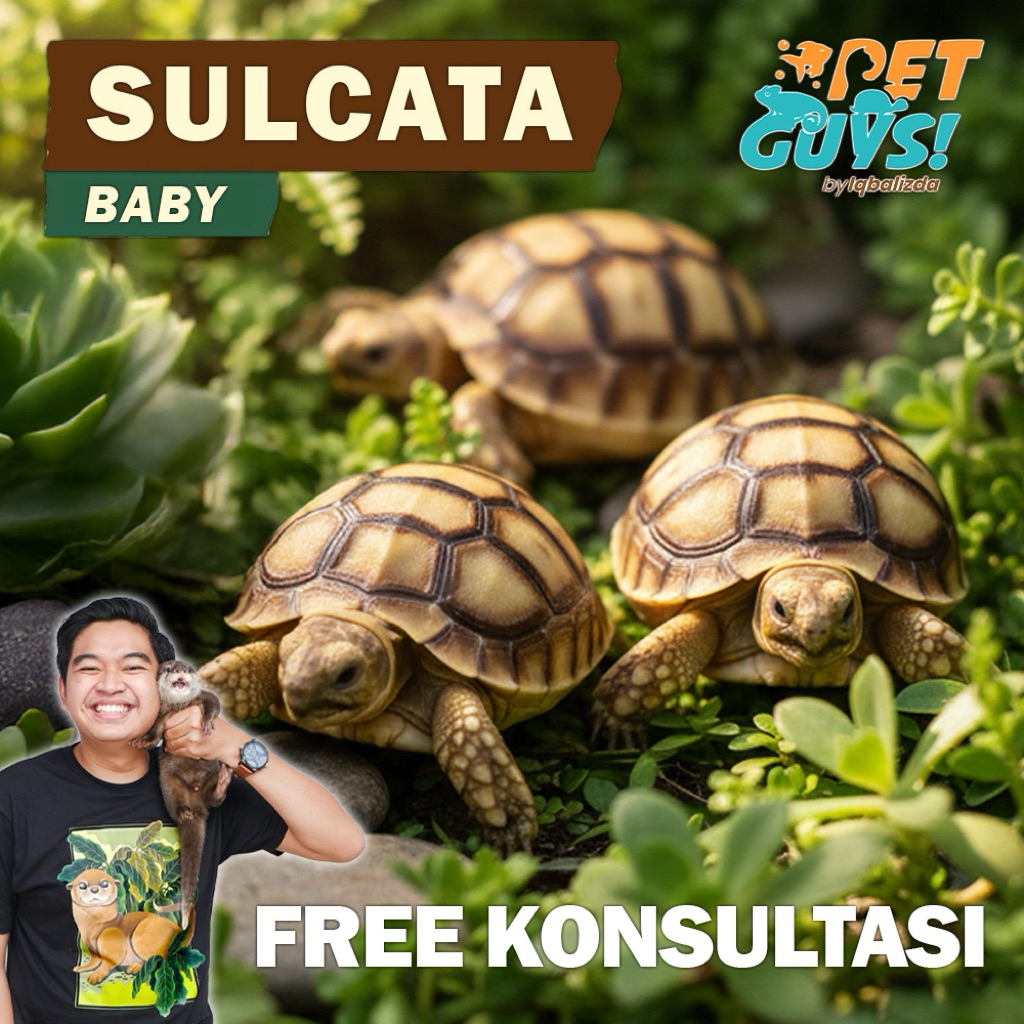 Koleksi Sulcata Tortoise Baby