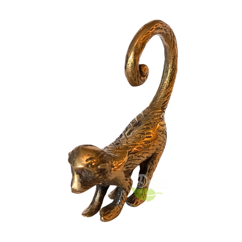 PATUNG ALUMINIUM MONYET EKOR PANJANG | BRASS DECORATION | KUNINGAN